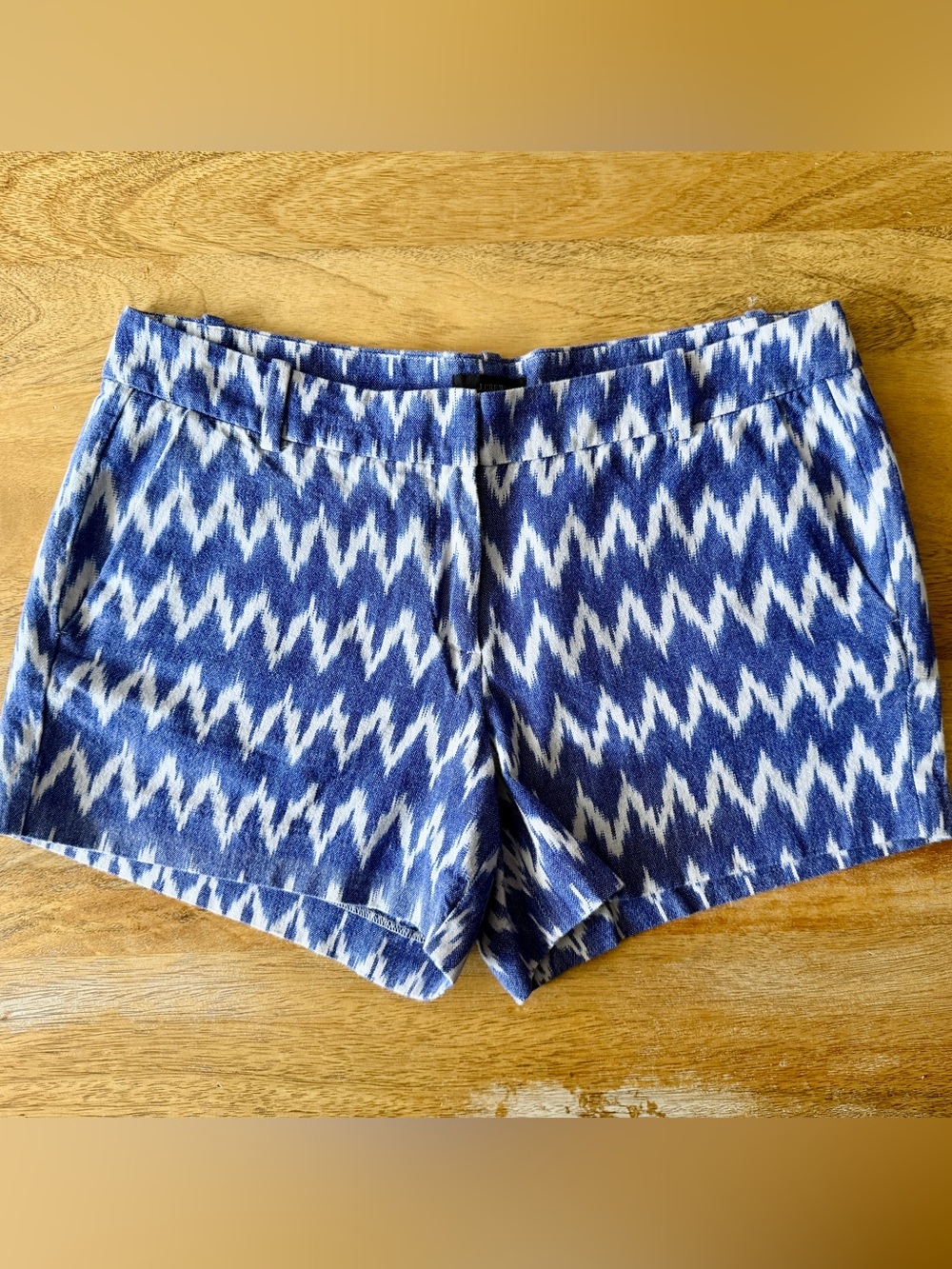J. Crew Blue White Print Shorts - Size 10